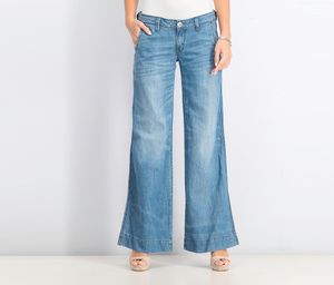 Womens Boot Cut Jeans  Wash Blue