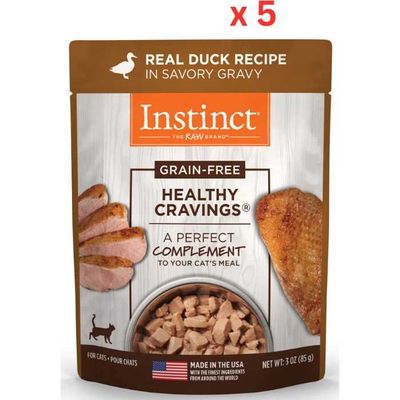 Instinct Healthy Cravings Duck Wet Cat Food (3Oz) (Pack of 5)