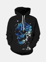 Unisex Skeleton Printed Casual Hoodies