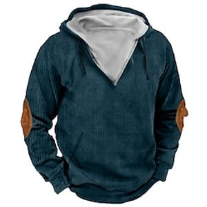 Men's Hoodie Fleece Hoodie Black Blue Dark Green Gray Hooded Plain Sports  Outdoor Daily Holiday Vintage Streetwear Cool Fall Winter Clothing Apparel Hoodies Sweatshirts  Lightinthebox