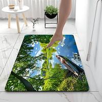 Beach Bathroom Bath Mats Creative Absorbent Bathroom Rug Diatomaceous Earth Non Slip Lightinthebox