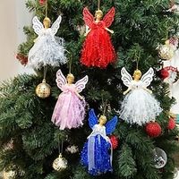 1pc, New Fairy Angel Pendant, Interior Pendant, Christmas Angel Tree Topper Decor, Backpack Key Hanging Pendant, Home Decoration, Car Decoration, Festival Ornaments, Holiday Accessory Lightinthebox - thumbnail
