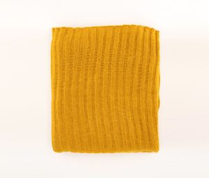 Womens Knitted Scarf  Mustard Gold