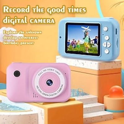 Mini Digital Camera HD Cartoon Cute Can Take Pictures Mini SLR Camera Portable Camera 2.0 Inch Screen HD Video Birthday Gift Gift Box Thanksgiving Christmas New Year Gift Lightinthebox