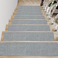 1pc Stair Tread Mat Non-Slip Full Lay Home Use Anti-Slip Solid Wood Stair Mat Step Pad Soundproof Protection Mat Lightinthebox - thumbnail