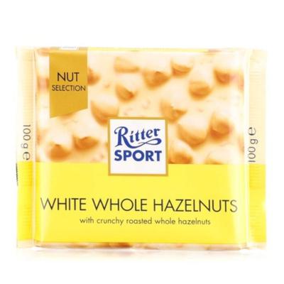 Ritter Sport Whole Hazelnuts White Chocolate, 100g Ritter Sport Whole Hazelnuts White Chocolate, 100g