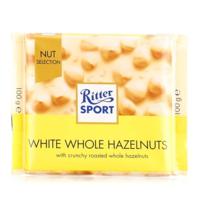 Ritter Sport Whole Hazelnuts White Chocolate, 100g