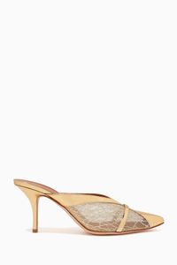 Bobbi 70 Mules in Glitter Mesh