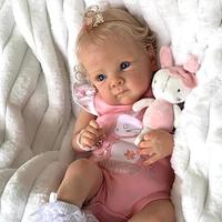 19 inch Reborn Doll Reborn Baby Doll lifelike Gift New Design Creative Lovely Cloth 3/4 Silicone Limbs and Cotton Filled Body with Clothes and Accessories for Girls' Birthday and Festival Gifts Lightinthebox