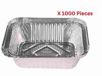 Hotpack Aluminium Container Base With Lid - 1000 Pieces - 8342DB+8342L