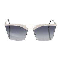 Frankie Morello Elegant Silver Clubmaster Sunglasses (FRMO-22087)