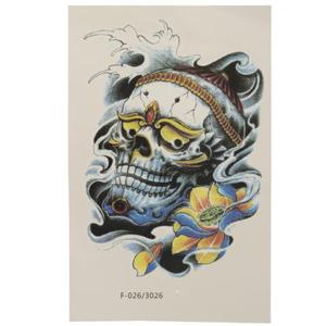 Colorful Skull Temporary Tattoos Sticker