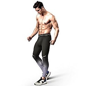 men's compression tights advanced compression amp; muscle recovery leggings for training,running amp; athletics grey,large miniinthebox