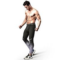 men's compression tights advanced compression amp; muscle recovery leggings for training,running amp; athletics grey,large miniinthebox - thumbnail