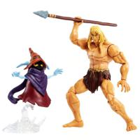 Mattel Masters Of The Universe Revelation Masterverse Deluxe Savage He-Man Includes Orko Action Figure