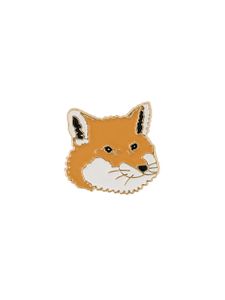 Maison Kitsuné Fox head pin - NEUTRALS