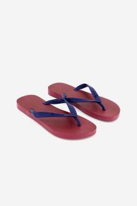 Womens Classic Slippers  Maroon/Navy