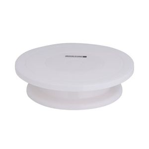 Royalford 360° Revolving Cake Stand 28cm-(White)-(RF10866)