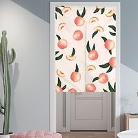 Japanese Noren Curtain Door Cover Doorway Curtain Panel Traditional Peaches Door Tapestry Room Divider Curtains for Kitchen Sushi Bathroom Livingroom Bedroom miniinthebox