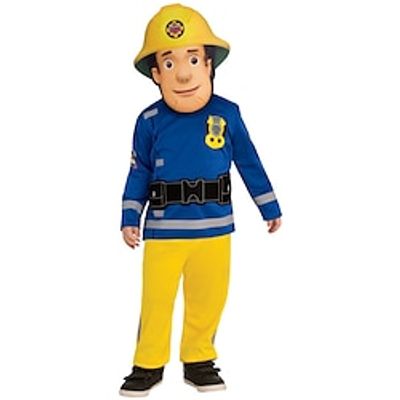 Fireman Sam Cosplay Costume Outfits Boys Girls' Movie Cosplay Anime Blue Top Pants Mask Halloween Masquerade Polyester Lightinthebox