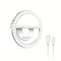 3.4 USB Powered Ring Multi-Functional Fill Light with Clip Photography Whitening Light Artifact Large Aperture Live Streaming Beauty Adjustable High-Definition Lightinthebox