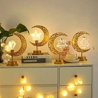 Ramadan Star Shape Table Lamp Eid Al-fitr Festive Atmosphere Decor Night Light AA Battery Powered Ramadan Holiday Living Room Bedroom Decoration Lightinthebox