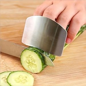 1pc, Finger Guard Stainless Steel Finger Guard For Slicing Reusable Finger Guard Kitchen Finger Guard Metal Finger Guard Cutting Protector Safety Cutting Tools Kitchen Accessaries Kitchen Tools Lightinthebox