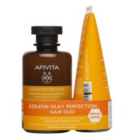 Apivita Keratin Silky Perfection Duo Shampoo + Conditioner