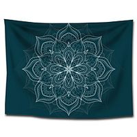 Wall Tapestry Art Decor Blanket Curtain Hanging Home Bedroom Living Room Dorm Decoration Polyster Bohemia Indian Mandala Psychedelic Floral Flower Lotus miniinthebox - thumbnail