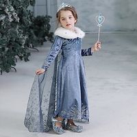 Kids Girls' Dress Snowflake Dress Performance Sequins Long Sleeve Princess Dress 3-10 Years Winter 131 Spot goods Lightinthebox - thumbnail