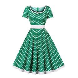 Polka Dots 1950s Cocktail Dress Dailywear Dress Flare Dress Women's Christmas Event / Party Cocktail Party Prom Dress Lightinthebox