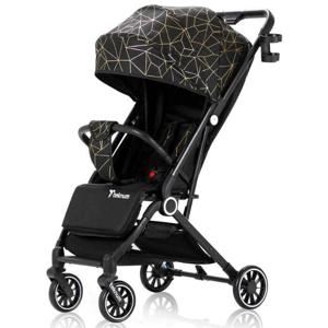 Teknum Travel Zen Stroller With Coffee Cup Holder - Black Gold TK_TZEN_BG