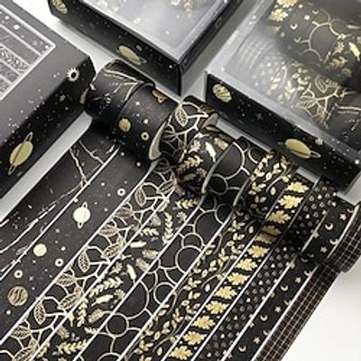 10pcs Bronzing Creative Washi Tape 3meters For Diary Bullet Album Junk Journals Planners Calendars Notebook Lightinthebox 10pcs Bronzing Creative Washi Tape 3meters For Diary Bullet Album Junk Journals Planners Calendars Notebook Lightinthebox