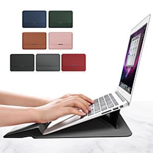 Combined Protection  Sleeves Solid Colored PU Leather for MacBook Air 13-inch  MacBook 12'' Lightinthebox