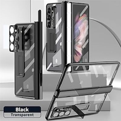 Phone Case For Samsung Galaxy Z Fold 5 Z Fold 4 Z Fold 3 Magnetic Kickstand Shockproof ABSPC miniinthebox