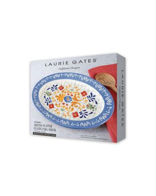 Laurie Gates Tierra 13.8 Inch Serving Platter Oval Handpainted