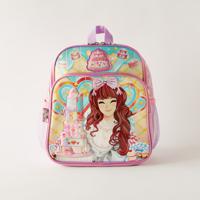 Minmie Printed 12-Inch Backpack with Zip Closure