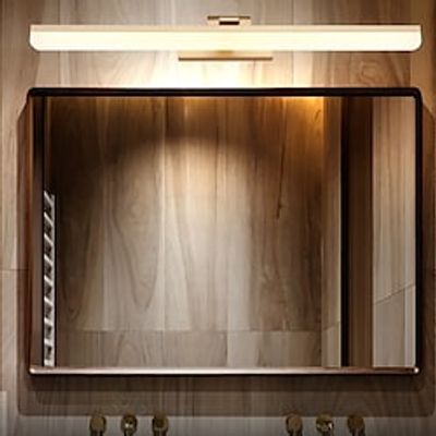 40cm Matte LED Modern Mirror Light Vanity Light Bathroom Lighting Black White Silver Bathroom Aluminum Wall Light IP20 110-120V 220-240V Lightinthebox
