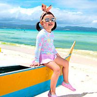 children's swimsuit girls split princess dress-style cute korean quick-drying ins baby girl student hot spring swimsuit Lightinthebox - thumbnail