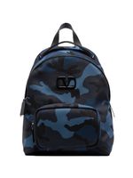 Valentino Garavani camouflage-print backpack - Blue - thumbnail