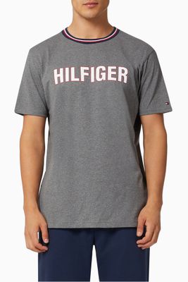 Signature Logo T-shirt in Recycled Cotton Blend Signature Logo T-shirt in Recycled Cotton Blend