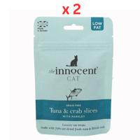 The Innocent Cat Tuna & Crab Slices With Parsley Grain-Free Cat Treats 70g Pack Of 2