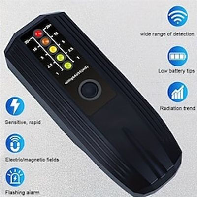 Electromagnetic Radiation Detectors High Sensitivity Handheld Dosimeter Monitor Radiation Tester EMF Meter Lightinthebox