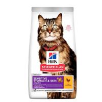 Hill's Science Plan Sensitive Stomach & Skin Chicken Adult Dry Cat Food - 1.5Kg