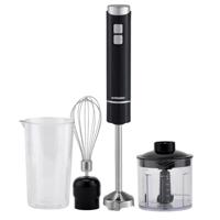 Sonashi 4-In-1 Hand Blender With Calibrated Beaker Chopper And Whisk 700 Ml 250W Black - SHB-185JCW