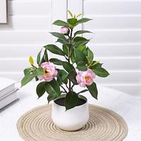 Transform Your Living Space with Exquisite and Lifelike Artificial Camellia Potted Plants, Perfect for Adding Natural Beauty and Elegance to Your Home Decor Lightinthebox