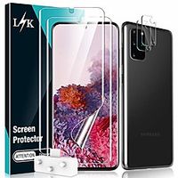 lϟk 4 piece protective film for samsung galxy s20 plus with 2 pieces s20 plus tpu film  2 pieces s20 plus camera protective film - bubble free fingerprint id hd clear screen protector Lightinthebox - thumbnail