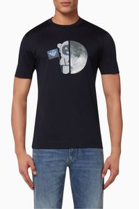 Manga Bear Astronaut Jersey T-Shirt