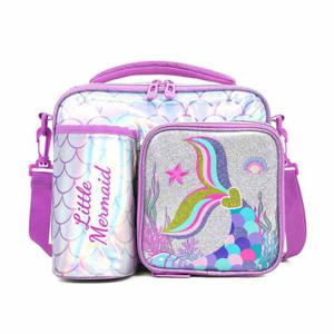 Eazy Kids Bottle - Lunch Bag Mermaid Chrome - Purple