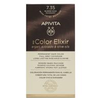 Apivita My Color Elixir Permanent Hair Color 7.35 Blonde Gold Mahogany